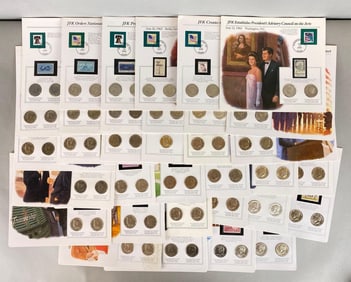 Group of 67 Uncirculated Kennedy Half Dollars by The Postal Commemorative Society
