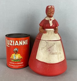 Black Americana Luzianne Coffee Container and More