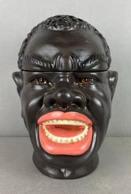Black Americana Ceramic Container