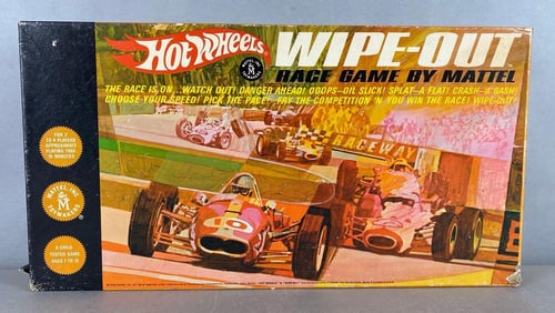 1968 Mattel Hot Wheels Wipe-Out Race Game