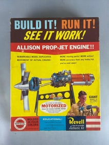 Vintage Revell Allison Prop-Jet Engine 3/32 Scale Kit