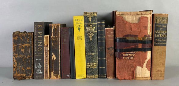 Group of 12 Assorted Antique Books