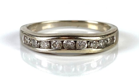 14K White Gold MagicGlo Diamond Ring