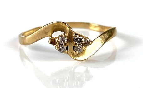 10K Gold Diamond Ring