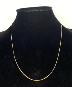 18K Gold Chain Necklace