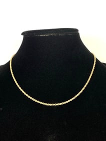 14K Gold Link Chain Necklace