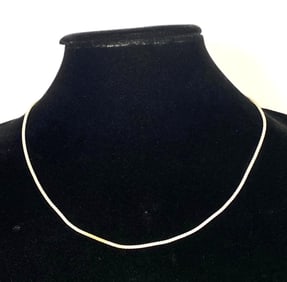 Italian Sterling Silver Rope Chain Necklace