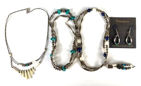 Group of Native American Jewelry and More