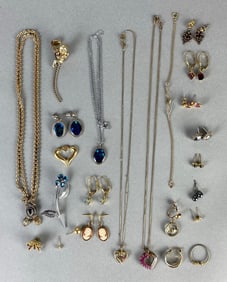 Group of Sterling Silver and Costume Jewelry