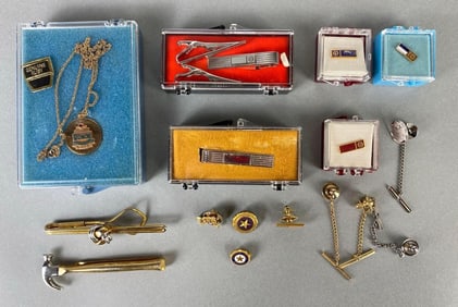 Group of Sterling Silver and Gold-Filled Pins and More