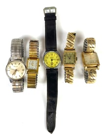 Group of 5 Wristwatches