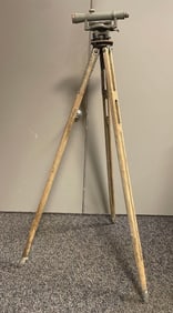Antique Craftsman Transom with Wood Tripod
