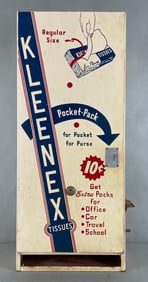Kleenex Tissues Metal Advertising Vending Machine