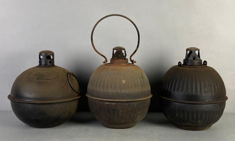 Group of 3 Highway Torch Smudge Pots