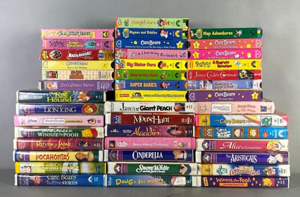 Group of Assorted Childrens VHS Tapea