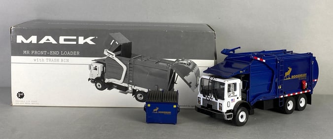 Mack Die-Cast MR Front-End Loader with Trash Bin