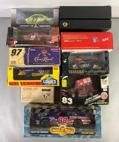 Group of 10 Assorted Die-Cast Race Cars