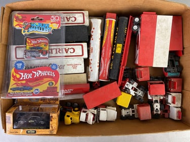 Group of Assorted Die-Cast Tractor Haulers and More