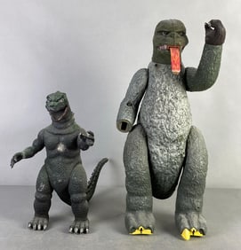 Group of 2 Vintage Godzilla Action Figures