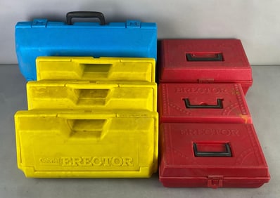 Group of Gabriel Erector Construction Toy Sets