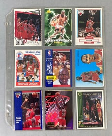 Group of 28 Micheal Jordan Sports Trading Cards