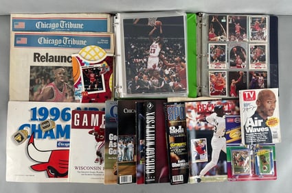 Group of Chicago Sports Ephemera