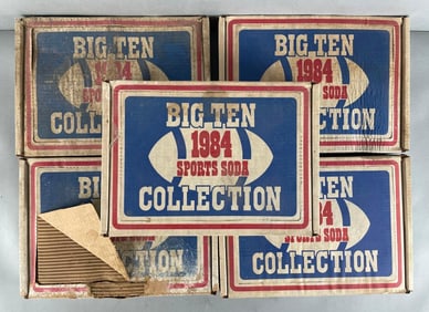 Group of 1984 Big Ten Sports Soda Football Collection Cans