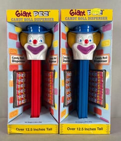 Group of 2 Giant Pez Candy Roll Dispensers
