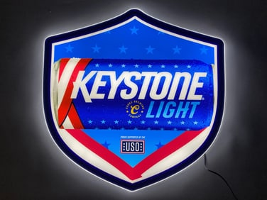 Keystone Light Light Up LED Advertising Sign