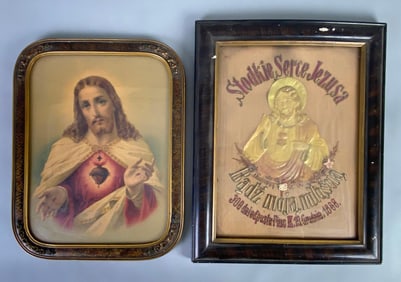 Group of 2 Jesus Framed Wall Art