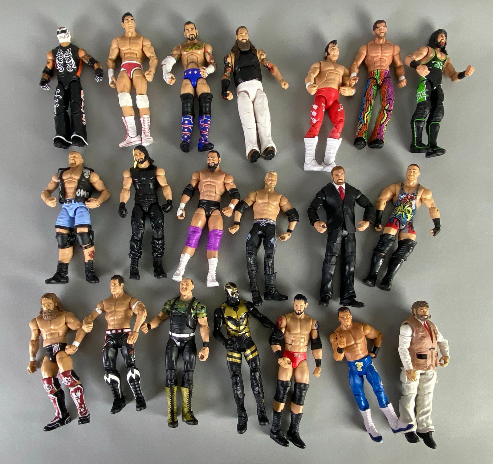 Group of WWE Wrestler Action Figures (1 of 3)
