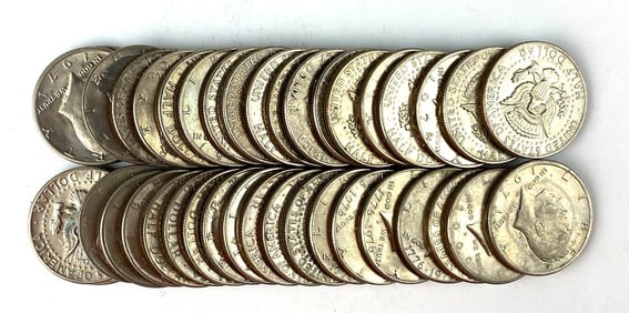 Group of (39) Kennedy Half Dollars