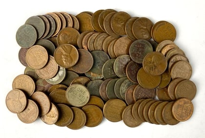 Group of (102) Lincoln Wheat Cents