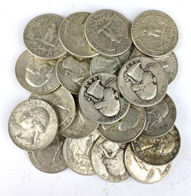 Group of 20 Washington Silver Quarters