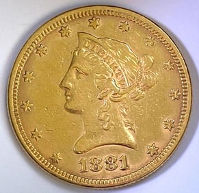 1881 $10 Gold US Coronet
