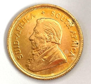 1982 South Africa 1/10 Krugerrand 1/10oz .999 Fine Gold Coin