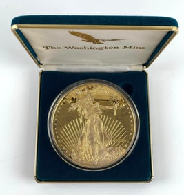 Washington Mint 1996 Walking Liberty/Eagle 4 OZ Layered .999 Fine Silver Round
