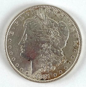 1881 US Morgan Silver Dollar