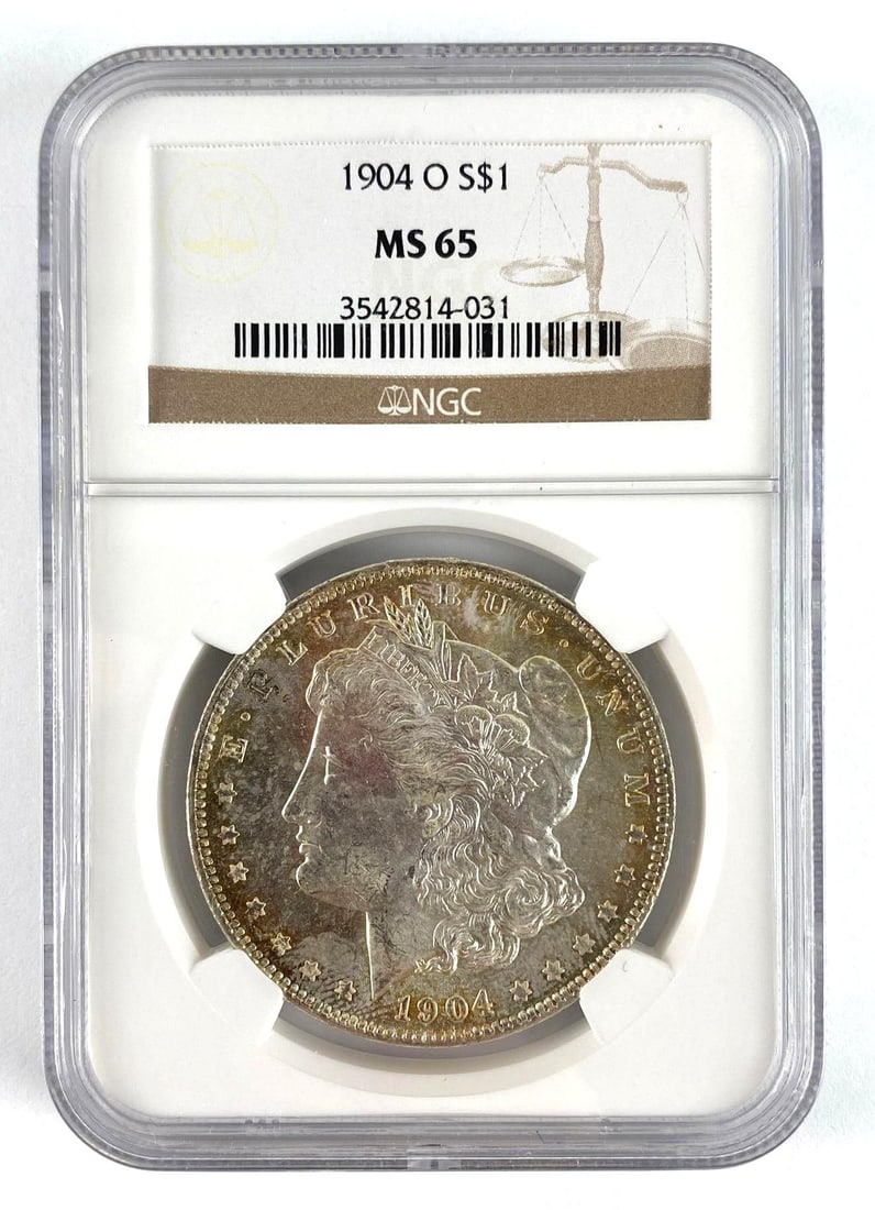 NGC Graded 1904-O Morgan Silver Dollar MS65 (1 of 2)