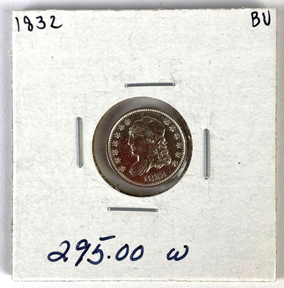 1832 $.05 Capped Bust Liberty Half Dime Silver Coin (1 of 2)