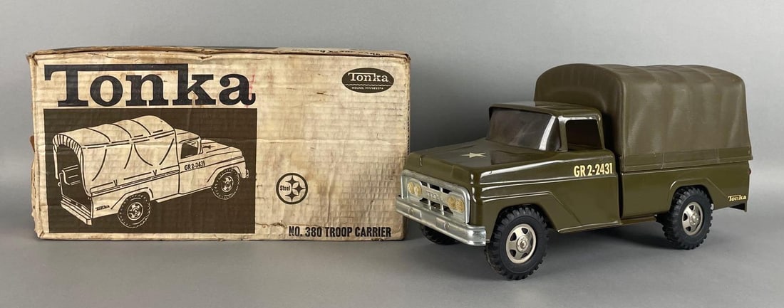 Vintage Tonka Pressed Steel Troop Carrier Truck (1 of 6)