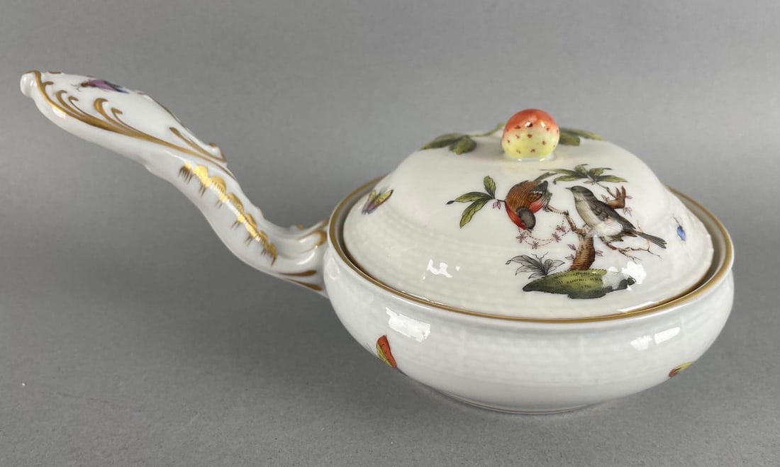 Herend Hungary Hand-Painted Porcelain Handled Ramekin (1 of 4)