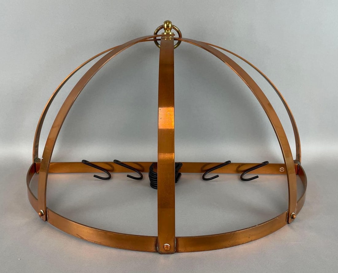 Ville Dieu Copper Half Round Pot Rack (1 of 3)