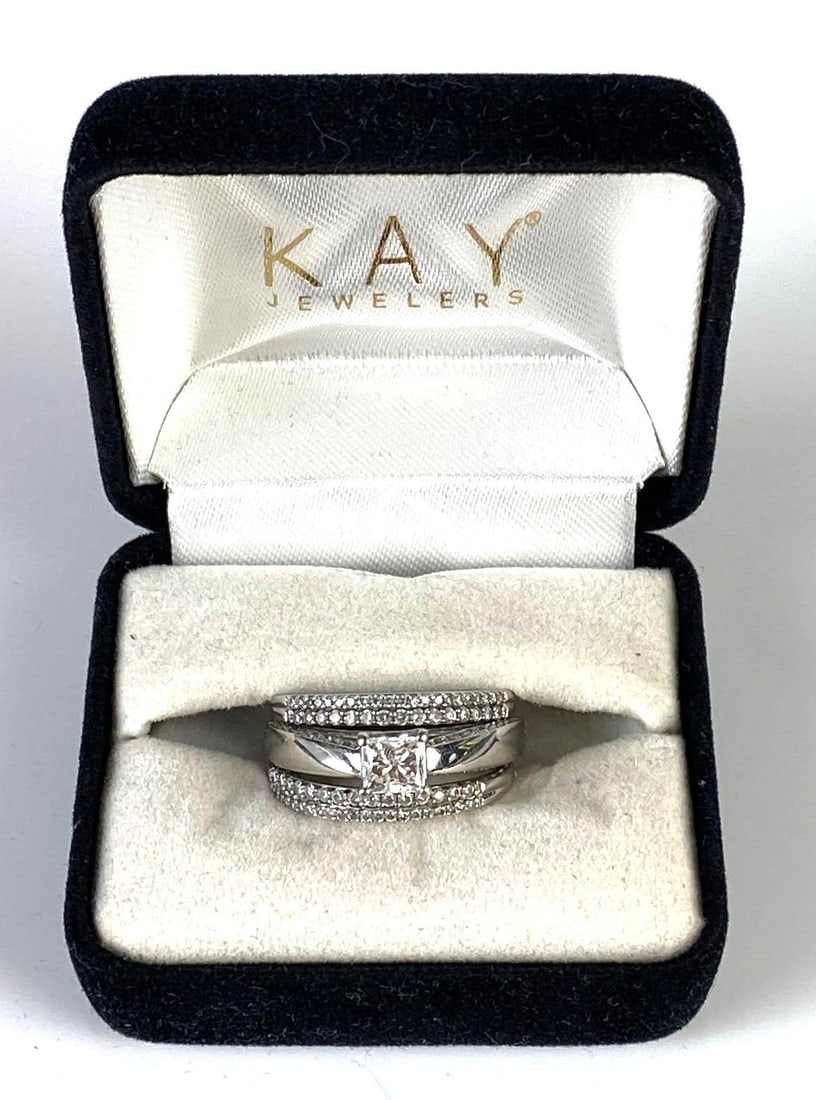 Zales 14K White Gold Diamond Wedding Set (1 of 13)