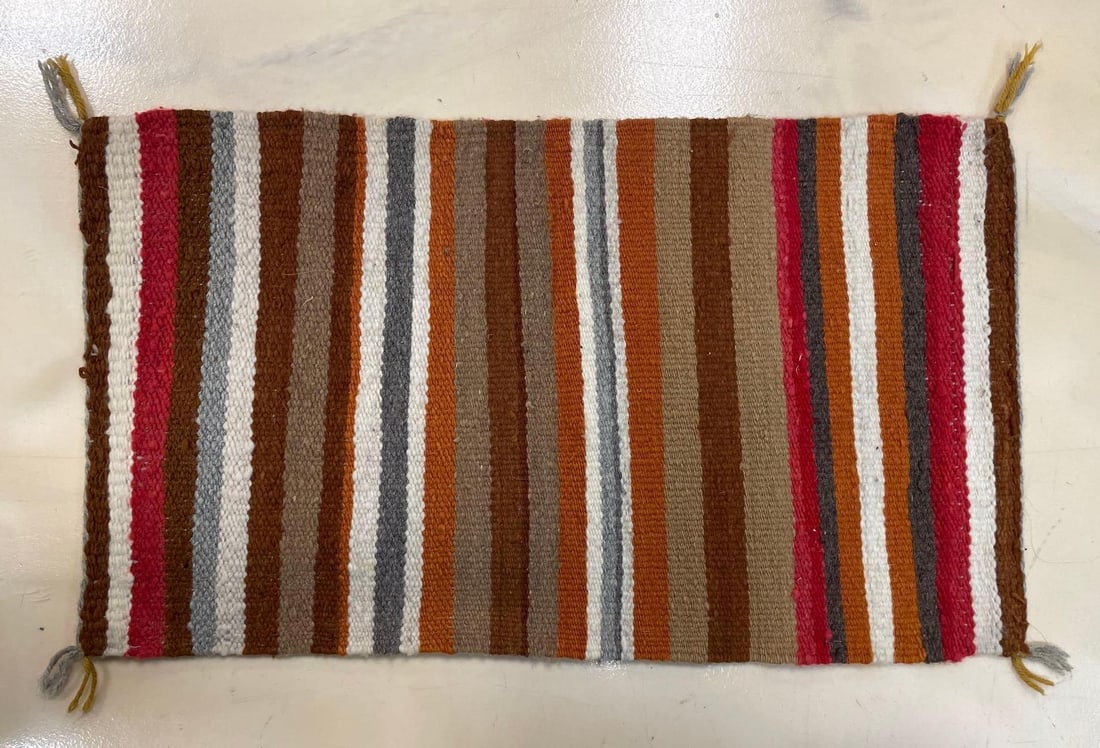 Skyview Ranch Navajo Striped Native American Wool Rug (1 of 2)