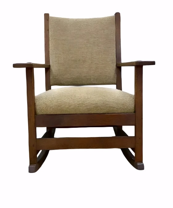 Arts and Crafts L and JG Stickley Armed Rocking Chair (1 of 6)