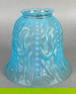 Antique Blue Opalescent Drapery Glass Lamp Shade