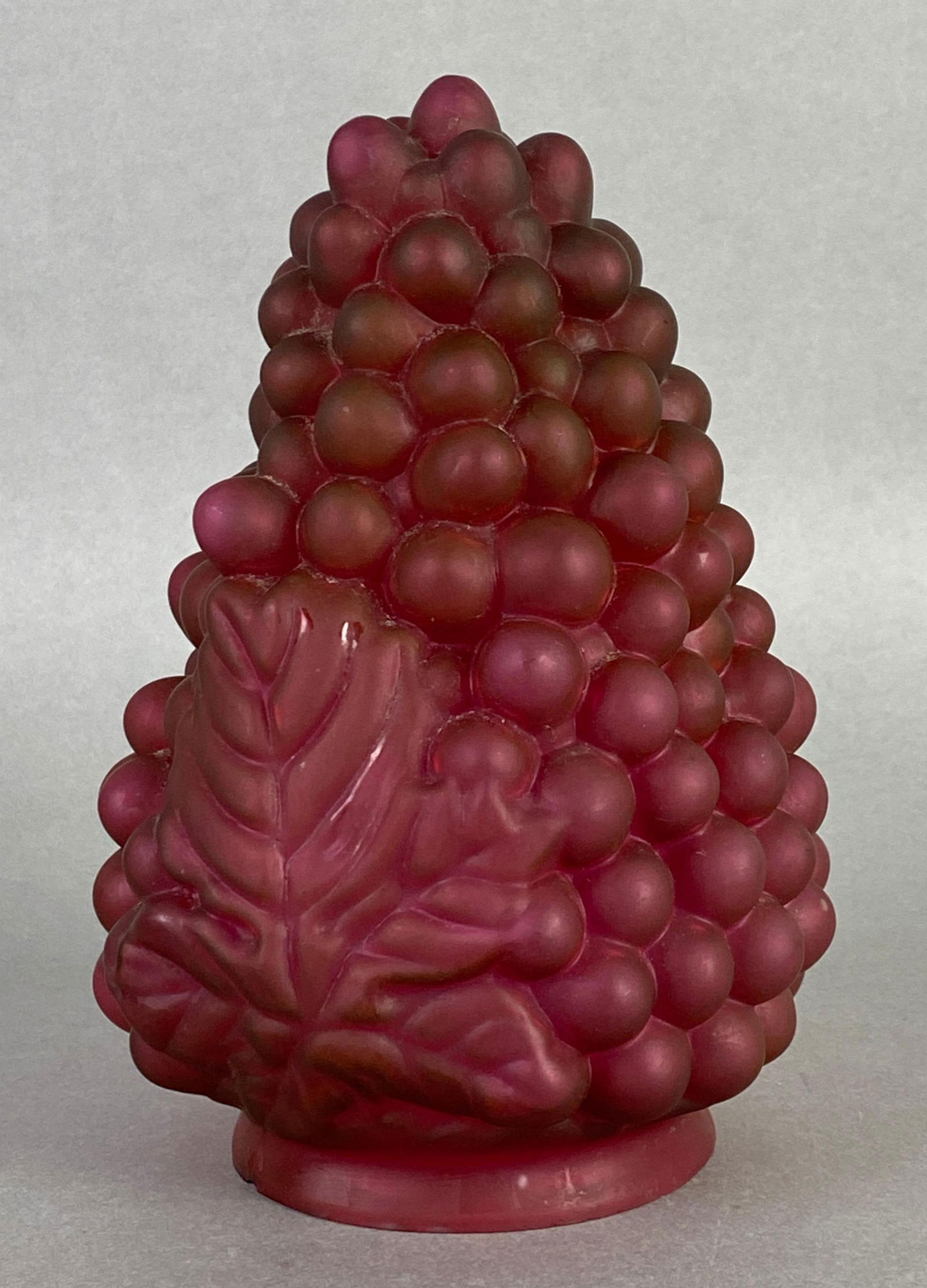 Antique Ruby Red Grapes Art Glass Lamp Shade (1 of 4)