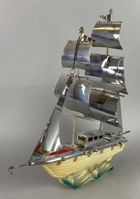 Vintage Sail Boat TV Lamp