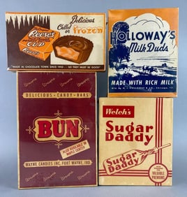 Group of 4 Vintage Advertising Candy Boxes